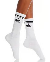 Unisex Throwback Sock - White
